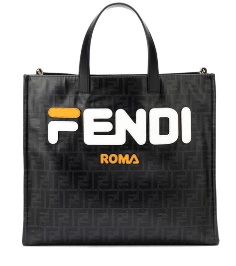 fendi mania logo shopper|porter fila x fendi sneakers.